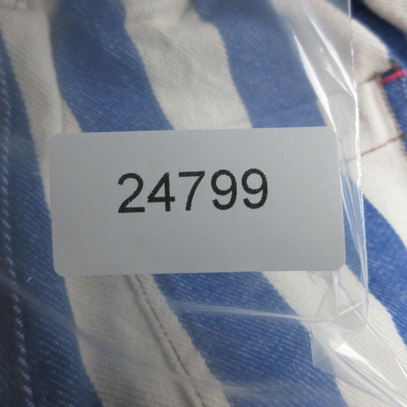Mini Boden Shorts Girls 6-7Y Blue White Stripe Cotton Denim Pockets 20x1.5* NWT - Picture 14 of 14